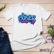 Sober AF Graffiti Crown NA AA Unisex T-shirt