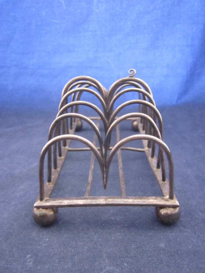 Carrito tostado Christofle plateado 8 rebanadas 947088 SOLDADURA ROTA Y MANGO Foto 3 de 4