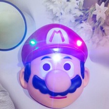 Mario LED Mask Cosplay Costume Child Carnival Halloween Video Games