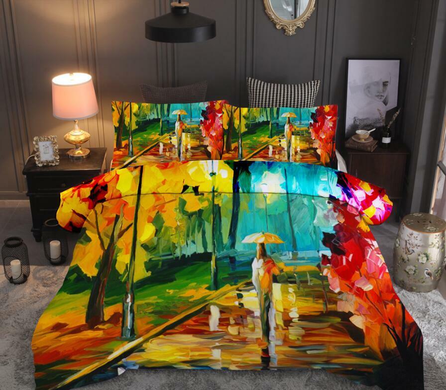 3D Oil Painting Girl ZHUB2153 Bed Pillowcases Quilt Duvet Cover Queen King Amy Oryginalne oferty