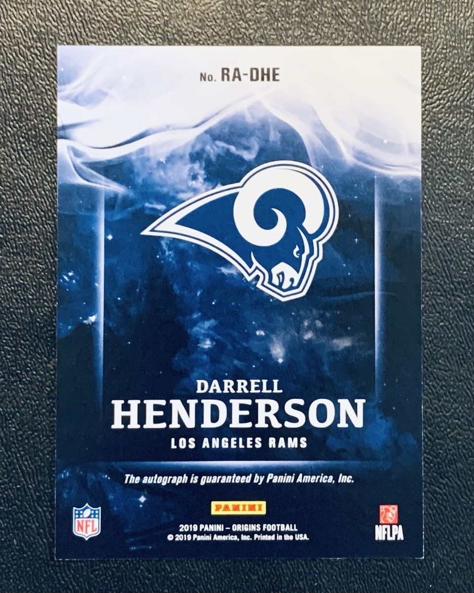 2019 Panini Origins - Rookie Autographs Darrell Henderson #RA-DHE