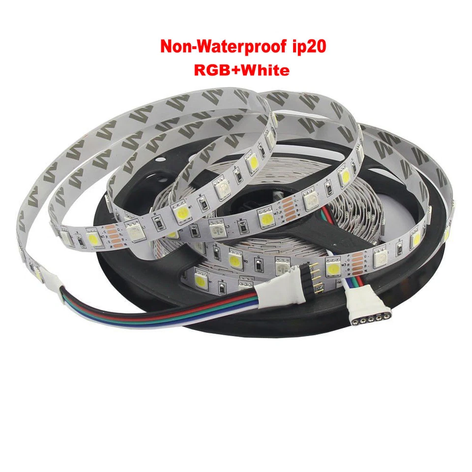 LED Strip Light 5M 5050 RGBW RGB+Warm White 300LEDs Tape Flexible Waterproof 12V - Image 2 of 4
