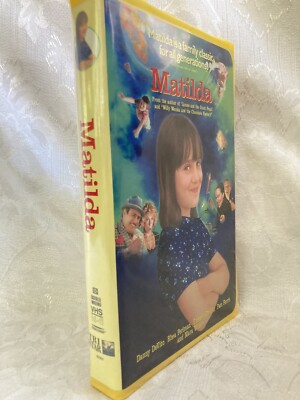 Matilda (VHS, 1996, Rare Yellow Clam Shell Case Closed Captioned