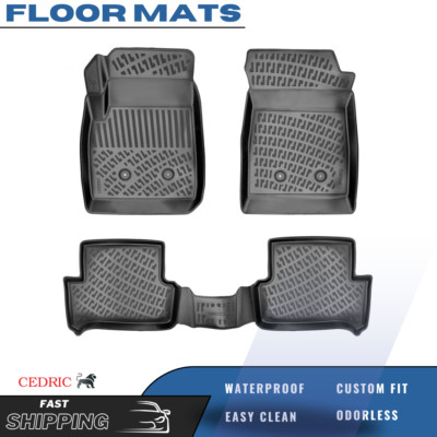 Car Floor Mats Liner GMC Canyon 2015-2022 Rubber TPE All-Weather