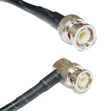 LMR195 BNC MALE to BNC MALE ANGLE Coaxial RF Cable USA-Ship Lot