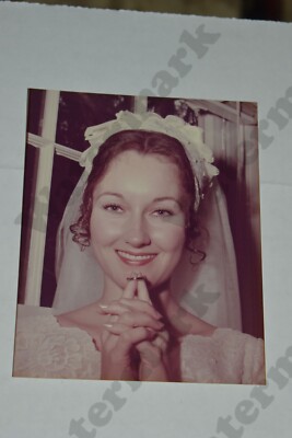close up pretty brunette woman wedding bride  VINTAGE PHOTOGRAPH Ea
