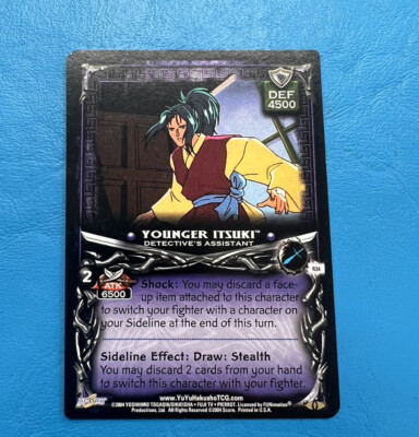 2004 Yu Yu Hakusho TCG - Younger Itsuki Detective's Assistant 1st Edition R34 Mp