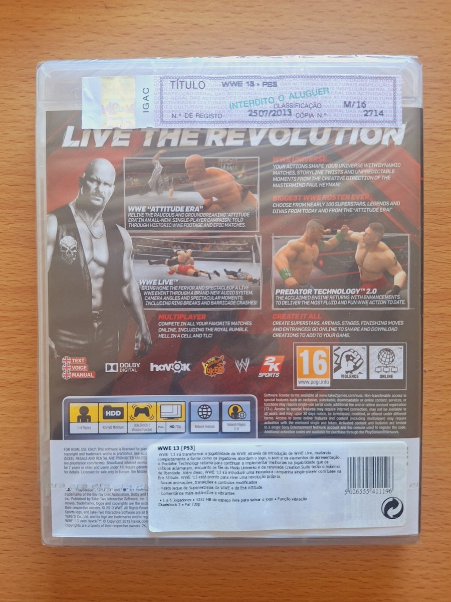 WWE '13 (Sony PlayStation 3, 2012) for sale online | eBay