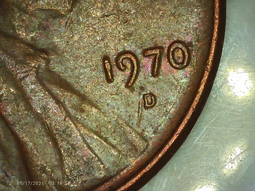 1970-D Lincoln Memorial Penny Cent HUGE Planchet Error & DDO gem 1 cent - Picture 8 of 8
