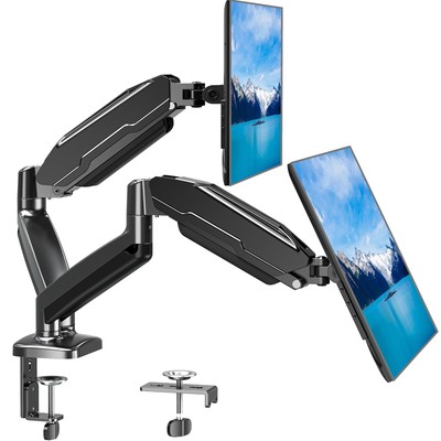 Dual Monitor Mount Fits 13 To 32 Inch Computer Screen Height Adjustable Monitor 