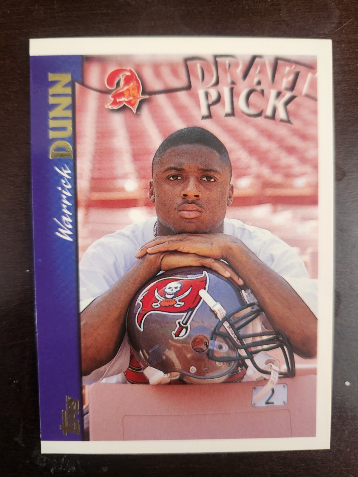 1997 Topps Warrick Dunn Draft Pick RC #415 Football Card