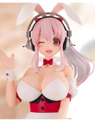 FURYU PVC STATUE BICUTE BUNNIES SUPER SONICO WAITRESS FIGURE 30 CM NEW!!