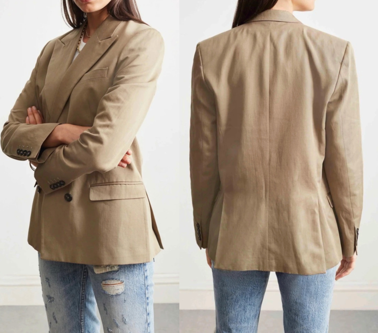 Re/Done 70s Double Breasted Blazer Oldschool Retro Jacket Iconic S