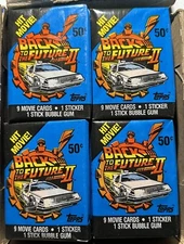 1989 Topps Back To The Future 2. Sealed Wax PACK From Box, 9 Cards 1 Sticker