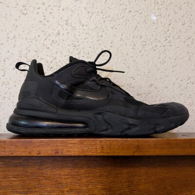 Nike Air Max 270 React Triple Black Oil Grey AO4971-003 Men's Size US 