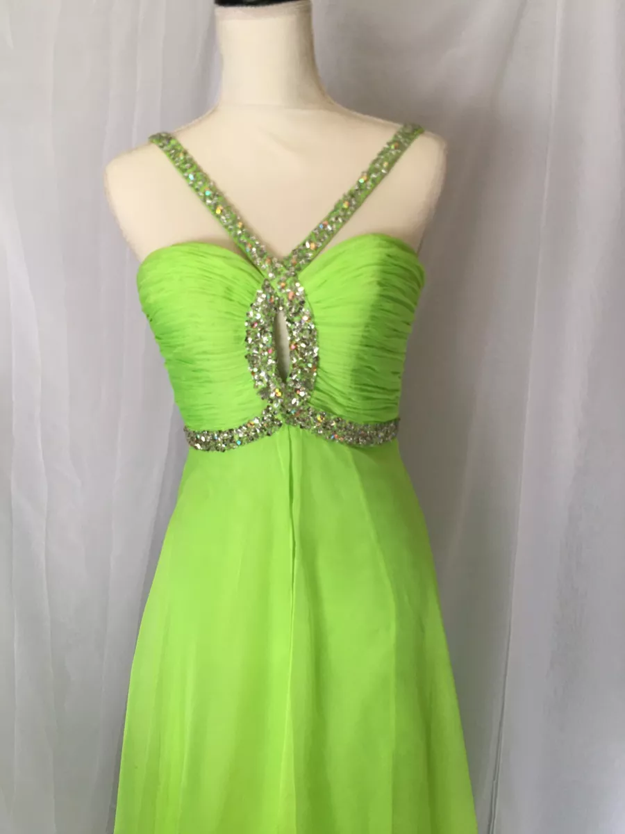 lime green prom dress