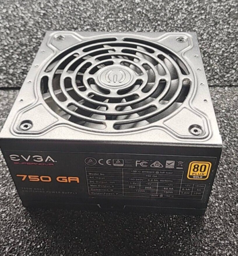 EVGA SuperNOVA 750GA 80 + Gold 750W Fully Modular Eco Mode PSU untested no cable