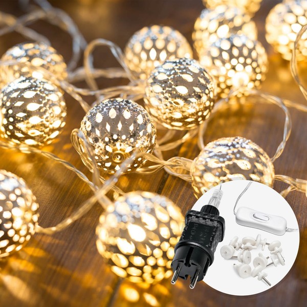 Cozyhome Marokkanische Lichterkette - 5 Meter & 20 Led Warmweiß I Mit Stecker-image