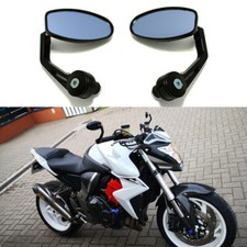 Motorcycle Sportbike 7/8" Handle Bar End Mirrors For Honda Ducati Suzuki Yamaha