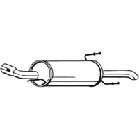 Bosal EndschalldäMpfer SchalldäMpfer FüR Opel Astra G Caravan Klasseic