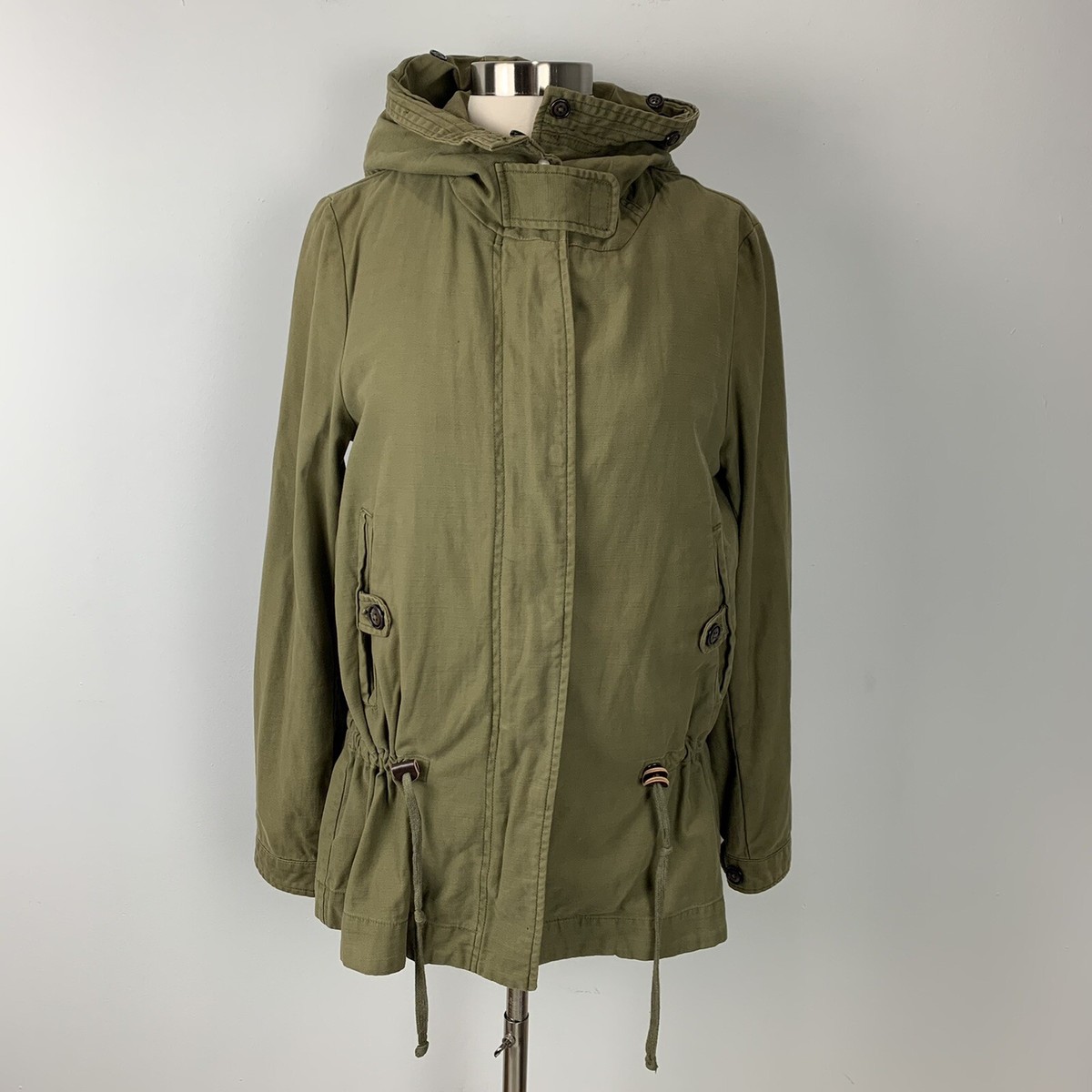 Khaki Damen Army Parka Winterjacke Army Parka Damen Armee