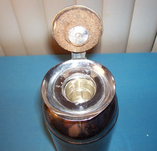 VINTAGE ALADDIN METAL THERMAL PITCHER - VINTAGE ALADDIN METAL THERMAL CARAFE - Picture 4 of 6