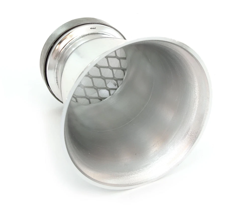 Paquete de 4 filtros de aire plateados Velocity Stack 39 mm Honda CB500 CB550 CB750 Cafe Bobber Foto 4 de 4