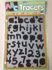 EK Success Tracers Kindergarten Lower Letter  Number Stencil -EKAT14 - NEW