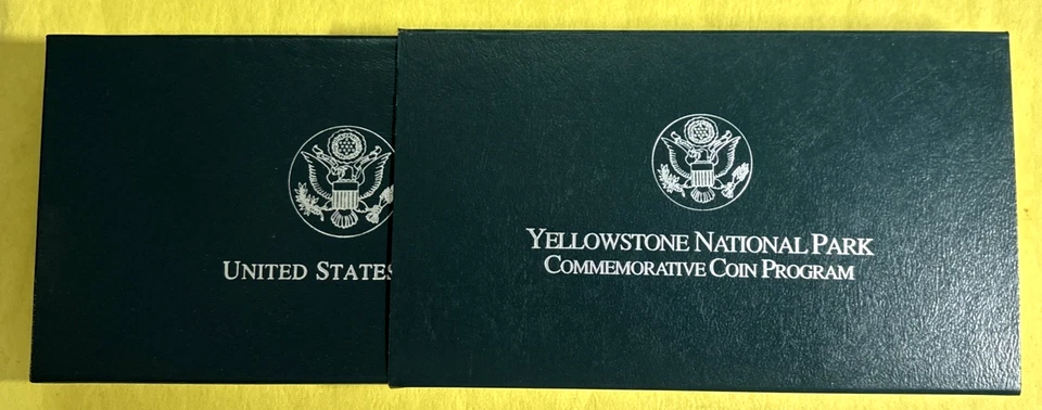 1999 US Mint Yellowstone National Park SILVER Dollar set (2 silver dollars) - Image 4 of 4