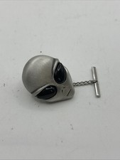 ETA Extra Terrestrial Aliens Dr. Byron C. Butler Pin Antique Silver