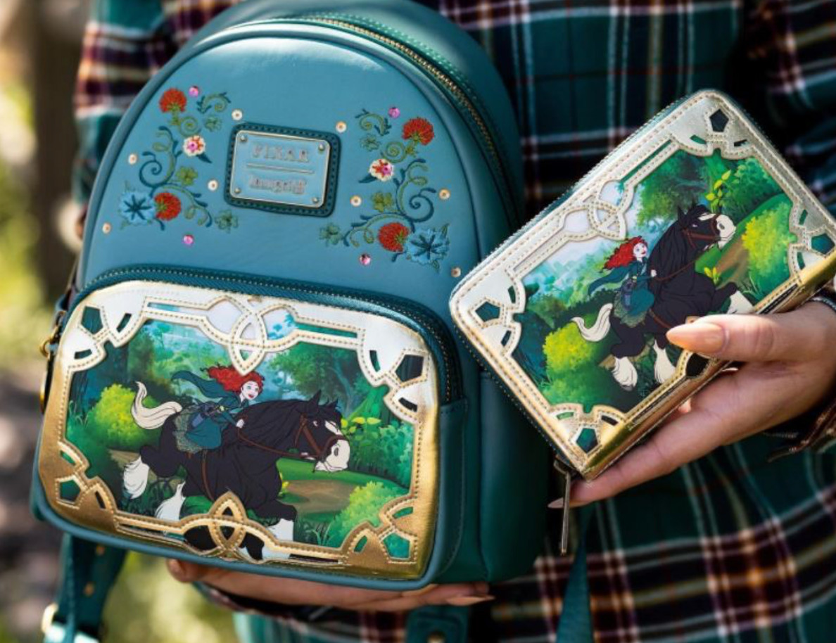 EXCLUSIVE Loungefly Disney Brave Merida Princess Stories Backpack Wallet 2PC Set