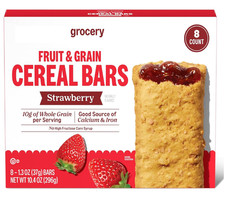 , Fruit  Grain Cereal Bars, Strawberry, 10.4 Oz, 8 Ct Previously Happy Belly,