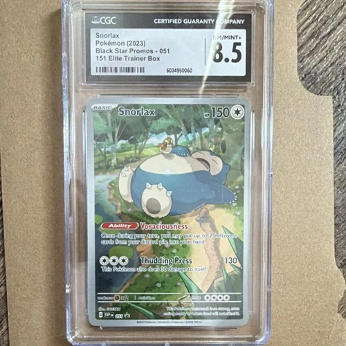 Pokémon Snorlax 051 Sv: Scarlet & Violet Promo Holo 150 HP CGC 8.5 TCG