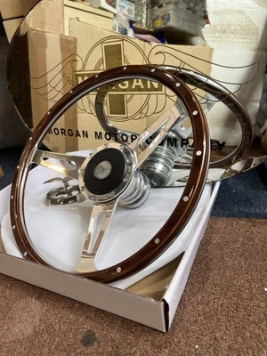 Morgan Holz 16 Zoll Halbschale mit Moto Lita Boss B71 Morgan Dez 2007 auf siehe De - Bild 1 von 4