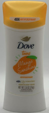Dove Teens Mango Sunshine Antiperspirant Deodorant  2.6 OZ  EXP 2/26 
