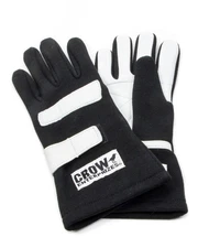 Crow Safety 11724 Gloves Large Black Nomex 2-Layer Standard