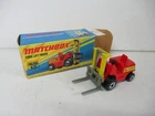Matchbox Lesney Superfast SF15 Fork Lift- black base, logo at label front, box