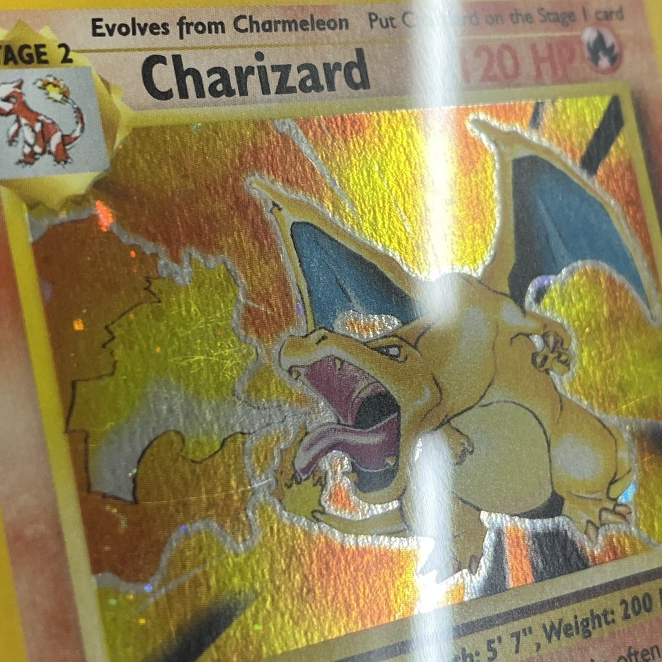 2000 Pokemon Game Charizard Holo, Base Set 2 II, PSA 7 Near Mint NM #4/130 SWIRL - Image 4 of 4