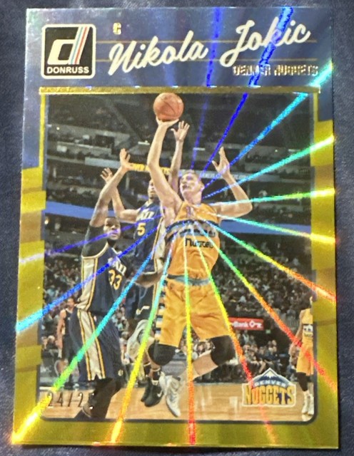 2016-17 Panini Donruss Nikola Jokić Nuggets Gold Holo /25 Denver Nuggets MVP