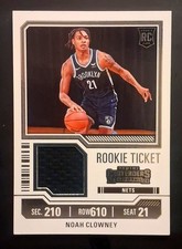2023-24 Panini Contenders - Rookie Ticket Swatches Noah Clowney #RTS-CLY...