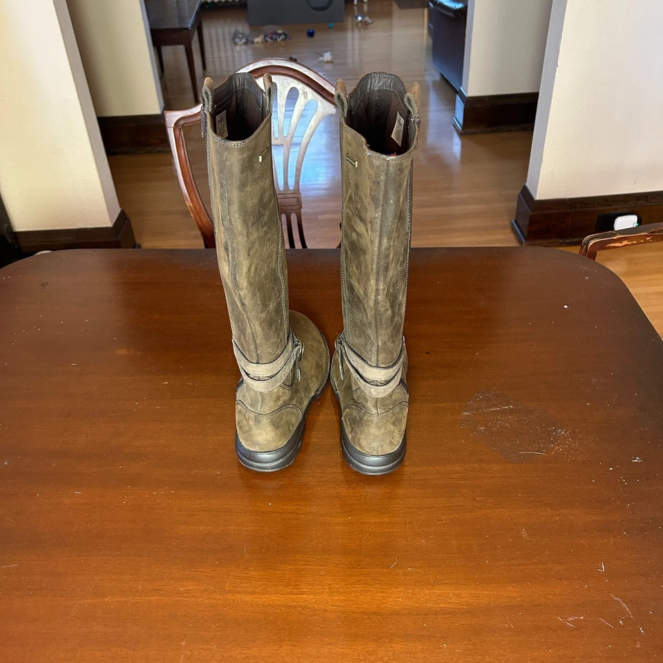 Botas impermeables altas de cuero Merrell Captiva para mujer en espresso talla 9 frescas Foto 2 de 4