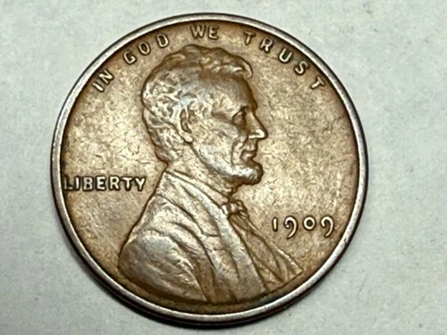 1909 VDB Lincoln wheat cent. XF-AU. #u22
