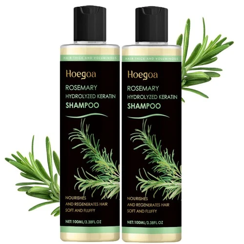2 Pack Organic Rosemary Hair Growth Shampoo for Women and Men-Natural Thickening