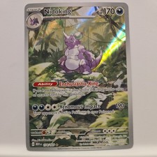 Nidoking AR 174/165 – Carta Pokémon 151 Giapponese – Full Art Holo