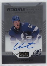 2020-21 O-Pee-Chee Platinum Rookie Auto Cal Foote #R-CF Auto 0u2j