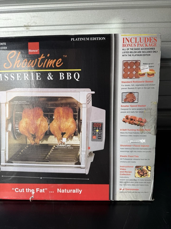 Ronco Showtime Rotisserie & BBQ Oven 5000 Platinum Edition NEW IN BOX - Image 3 of 4