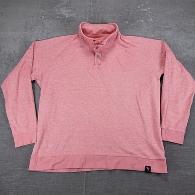 Margaritaville Island Reserve Mens XL Pullover Sweatshirt 3 Button Mock Neck