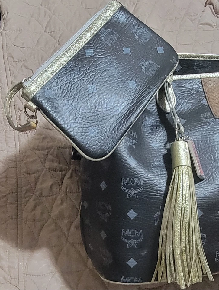 Bolso de Mano MCM Visetos Rayas Munich León Edición Princesa León Bolso de Lujo Foto 4 de 4