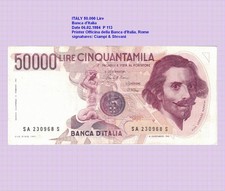 ITALIEN  ITALY  50000 LIRE  1983 (XF- AU ) P 113 61023##
