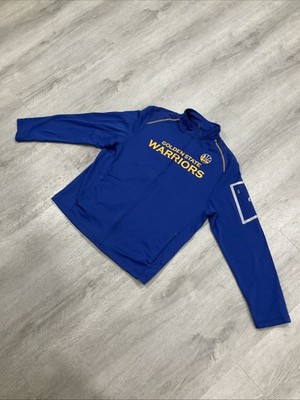 Majestic NBA Golden State Warriors Warmup Zip-Up Thermabase Jacket Large